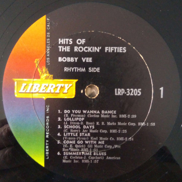 Bobby Vee : Hits Of The Rockin' Fifties (LP, Album, Mono)
