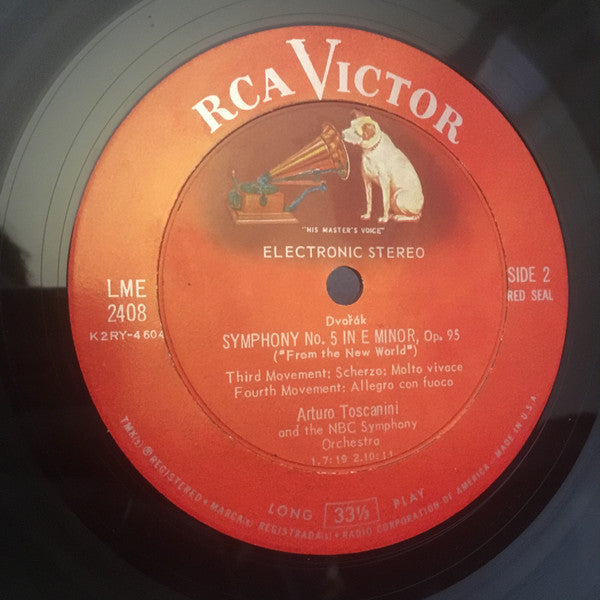Dvořák* - Arturo Toscanini, NBC Symphony Orchestra : Dvořák's Symphony "From The New World" (LP)