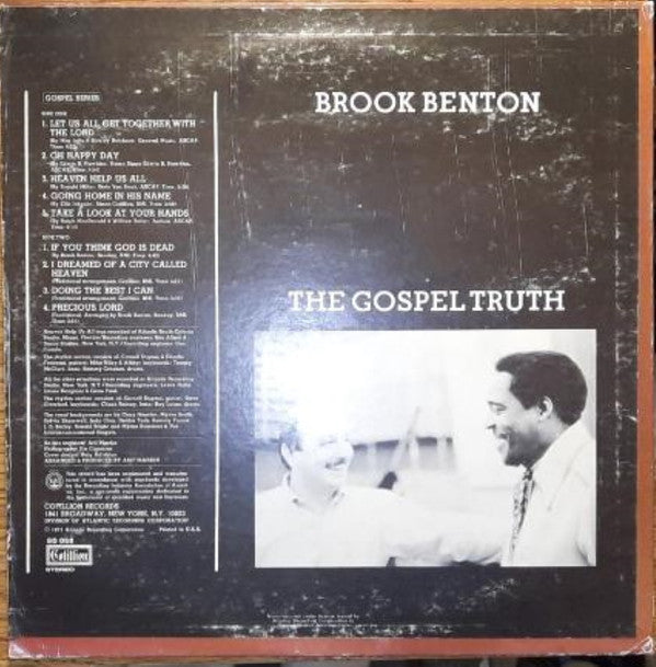 Brook Benton : The Gospel Truth (LP)
