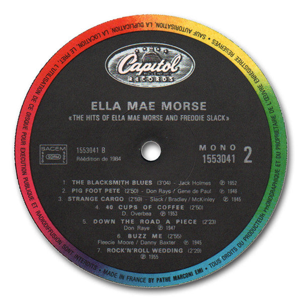 Ella Mae Morse / Freddie Slack : The Hits Of (LP, Comp, Mono, RE)
