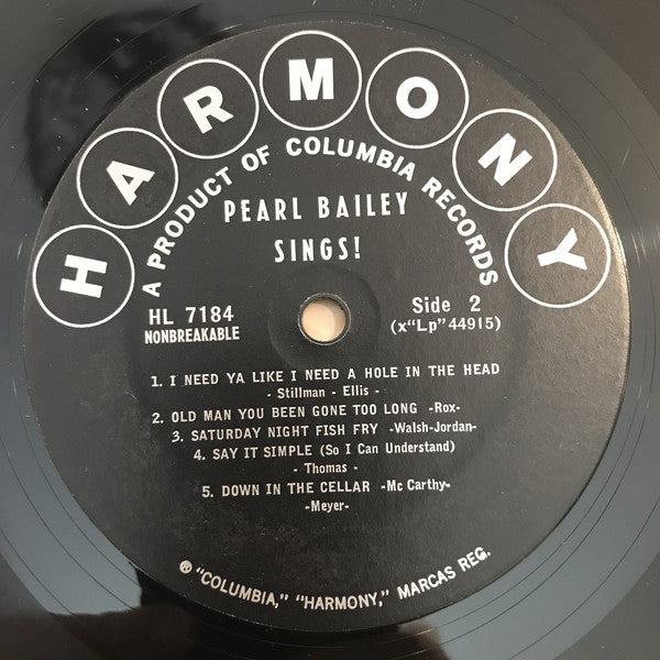 Pearl Bailey : Pearl Bailey Sings (LP)