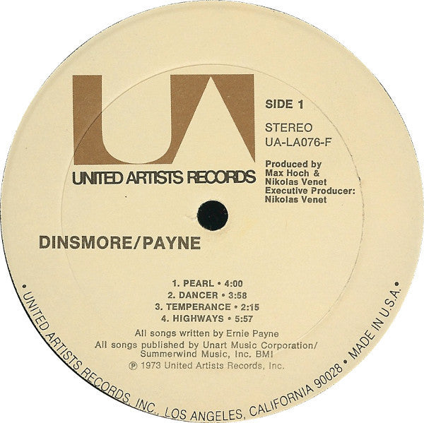 Rick Dinsmore / Ernie Payne : Dinsmore Payne (LP, Album)
