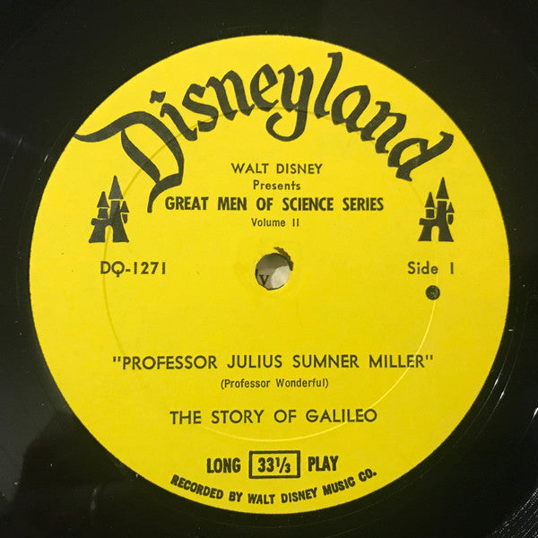 Professor Julius Sumner Miller* : Relating Stories Of Galileo (LP, Mono)