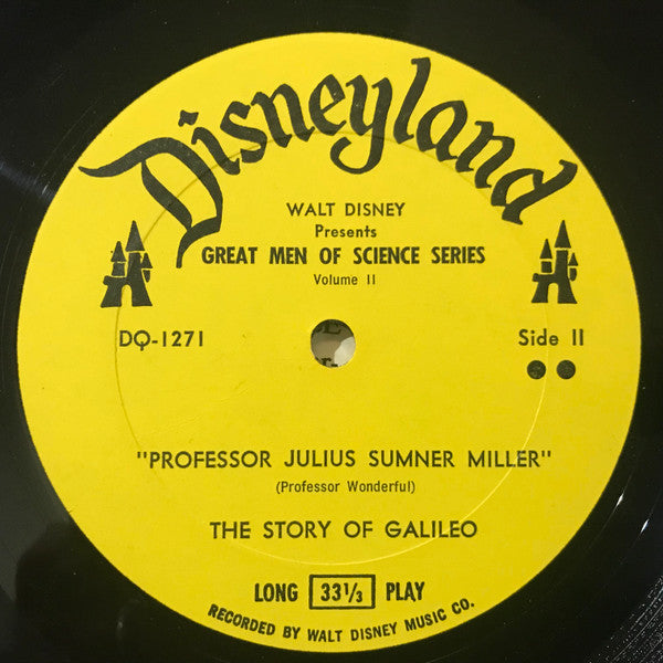 Professor Julius Sumner Miller* : Relating Stories Of Galileo (LP, Mono)