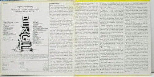 Al Carmines : Peace - Original Cast Recording (LP, Album, Gat)