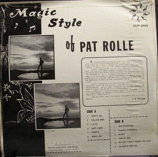 Pat Rolle : Magic Style Of Pat Rolle (LP, Album)