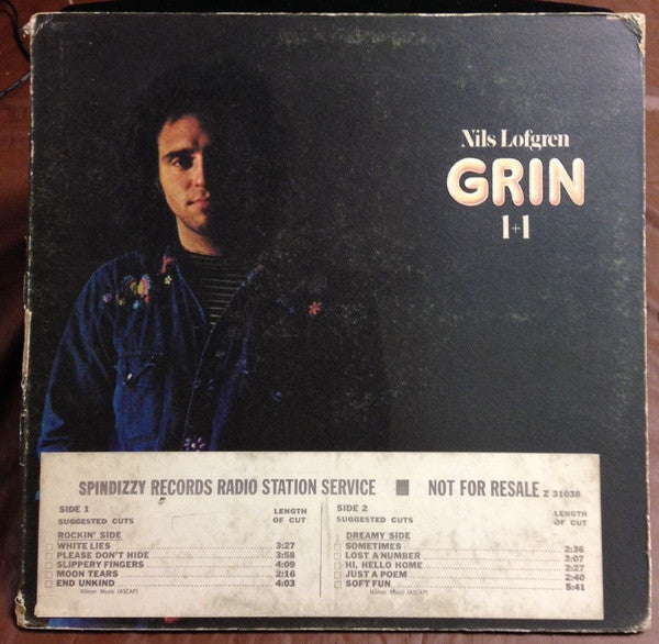 Nils Lofgren - Grin : 1+1 (LP, Album, Yel)