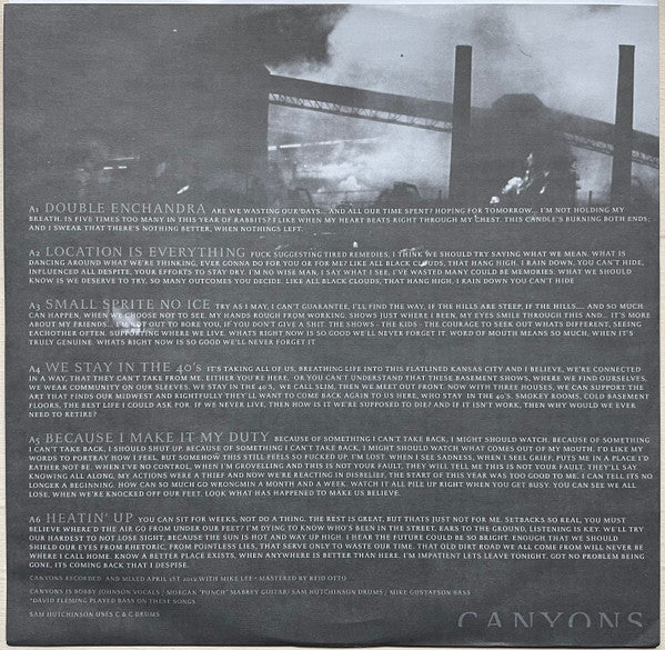Canyons (3) / Creeper (5) : Canyons / Creeper (12")