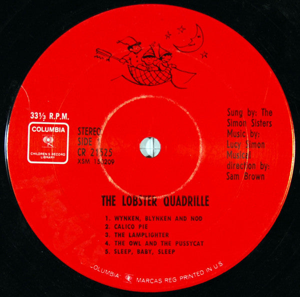 The Simon Sisters : The Simon Sisters Sing The Lobster Quadrille And Other Songs For Children (LP)