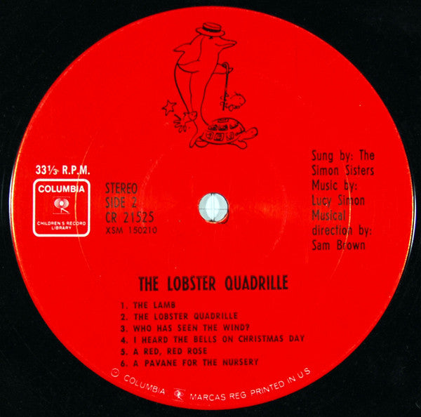 The Simon Sisters : The Simon Sisters Sing The Lobster Quadrille And Other Songs For Children (LP)