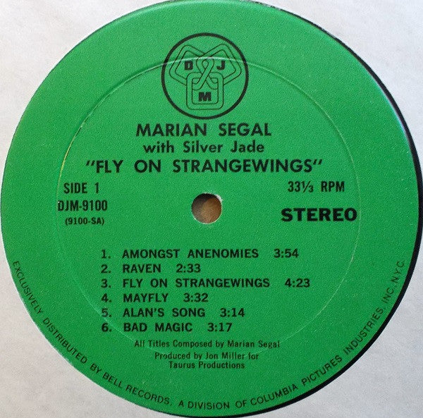 Marianne Segal With Jade (35) : Fly On Strangewings (LP)