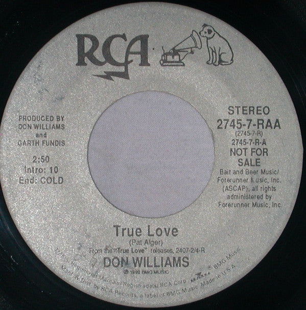 Don Williams (2) : True Love (7", Promo)