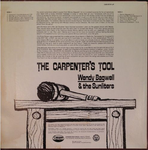 Wendy Bagwell And The Sunliters : The Carpenter's Tool (LP, Album)