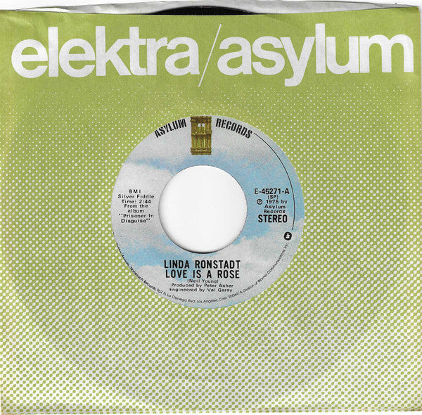 Linda Ronstadt : Love Is A Rose / Silver Blue (7", Spe)