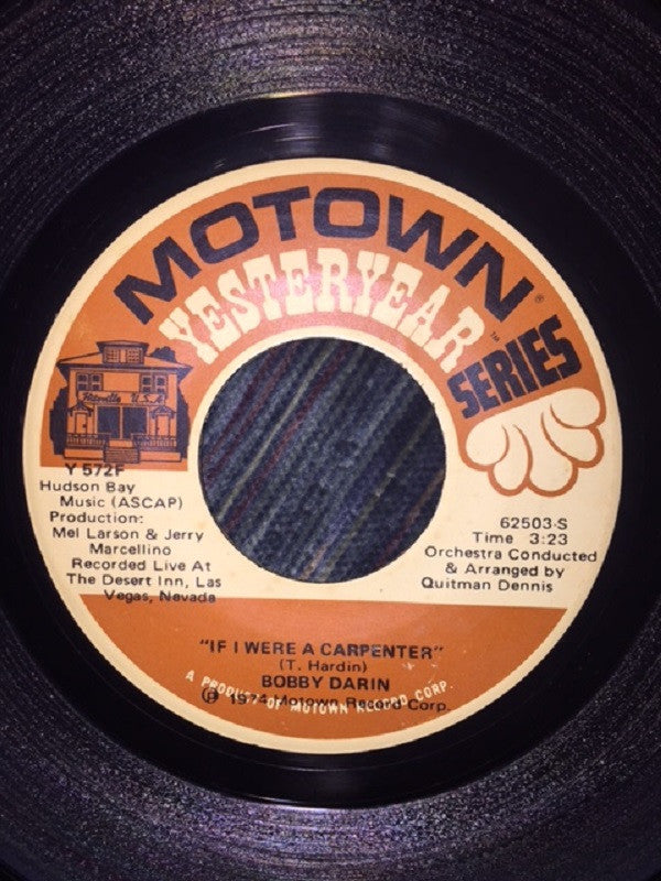 Bobby Darin : Moritat (Mack The Knife) / If I Were A Carpenter (7")