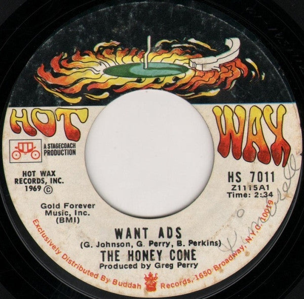 The Honey Cone* : Want Ads / We Belong Together (7", Single, Styrene, Ter)