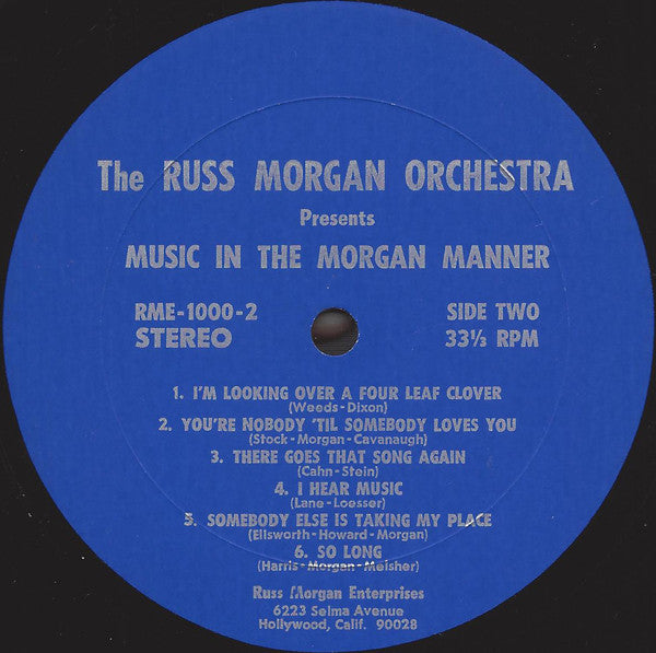 The Russ Morgan Orchestra* : Music In The Morgan Manner (LP)