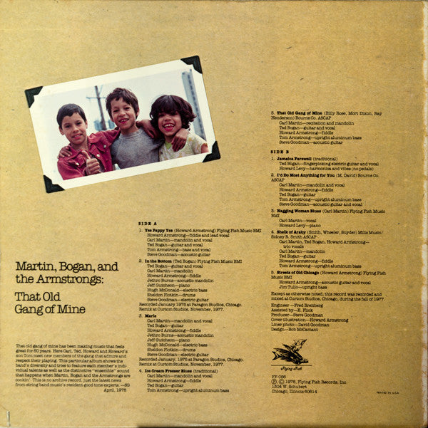 Martin, Bogan & Armstrong : That Old Gang Of Mine (LP, Album)