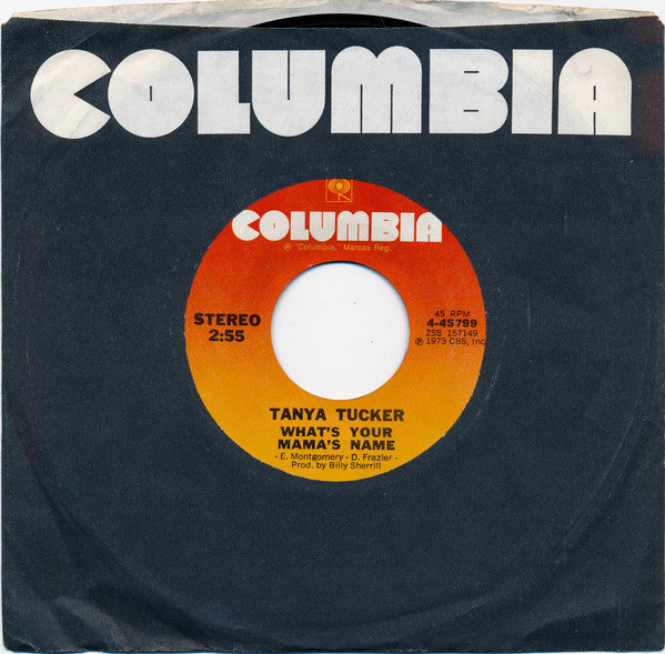 Tanya Tucker : What's Your Mama's Name / Rainy Girl (7")