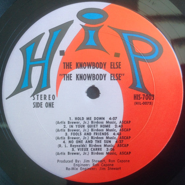 The Knowbody Else : The Knowbody Else (LP, Album)