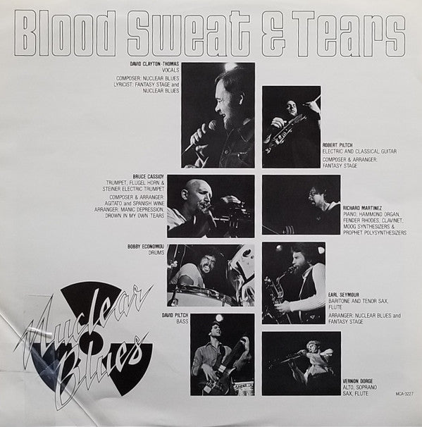 Blood Sweat & Tears* : Nuclear Blues (LP, Album, Pin)