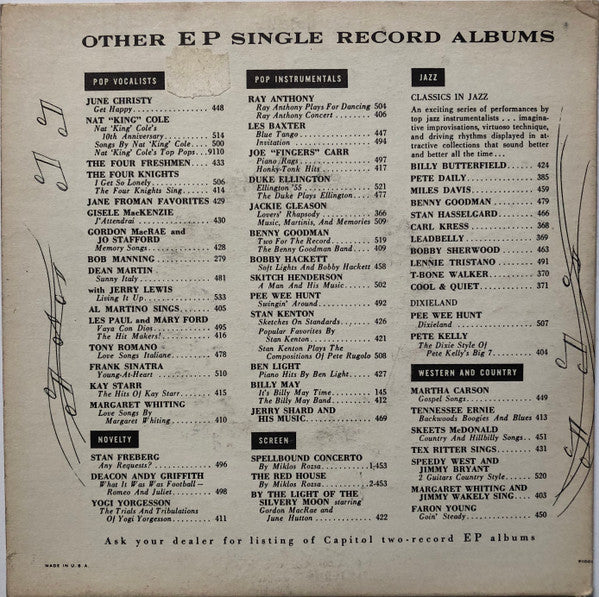 Frank Sinatra : Sings Songs From His Warner Bros. Picture "Young At Heart" (7", EP)
