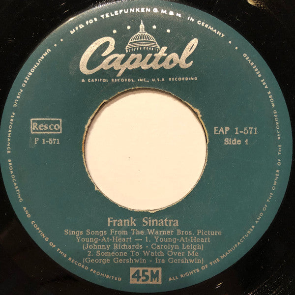 Frank Sinatra : Sings Songs From His Warner Bros. Picture "Young At Heart" (7", EP)