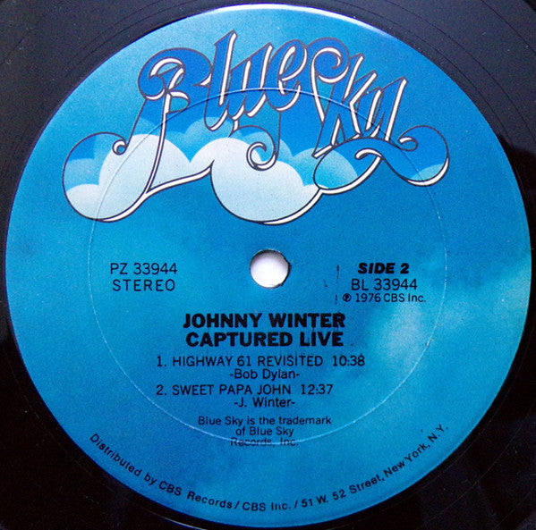 Johnny Winter : Captured Live! (LP, Album, RP)