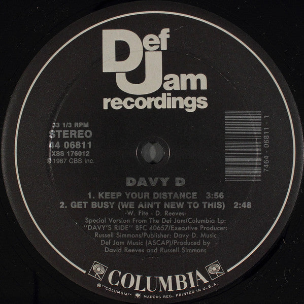 Davy D : Have You Seen Davy (12", Single)