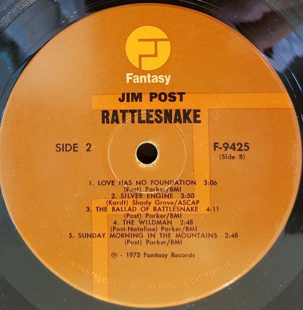 Jim Post : Rattlesnake (LP, Album)