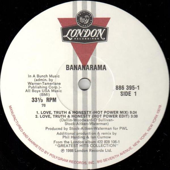 Bananarama : Love, Truth & Honesty (12", Single, Hub)