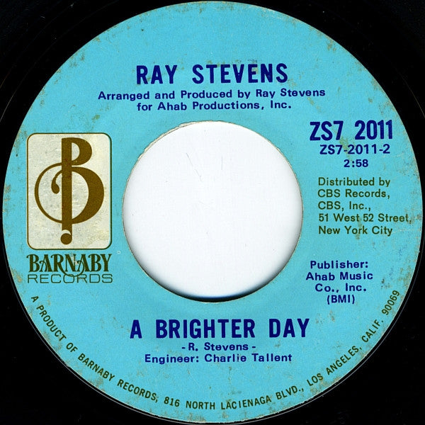 Ray Stevens : Everything Is Beautiful (7", Single, Mono, Styrene, Ter)