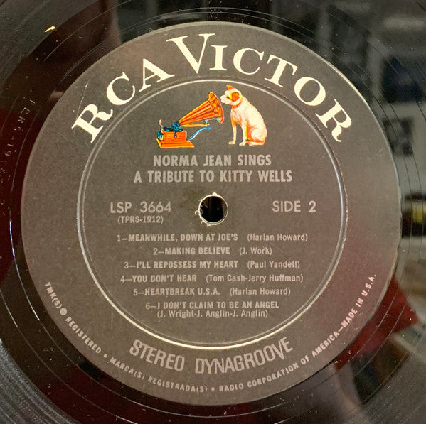 Norma Jean (2) : Sings A Tribute To Kitty Wells (LP, Album, Ind)
