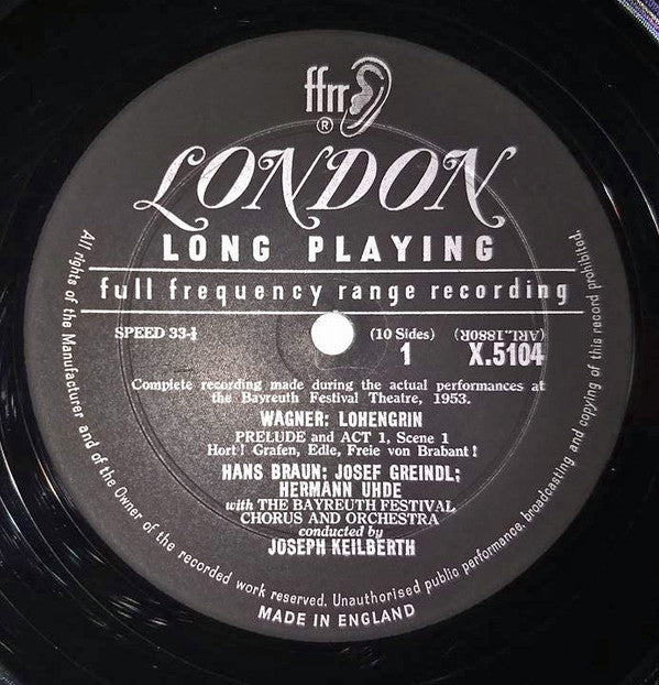 Wagner* - Joseph Keilberth : Lohengrin (5xLP + Box)
