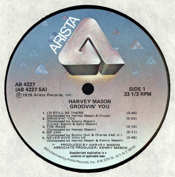 Harvey Mason : Groovin' You (LP, Album, Hub)
