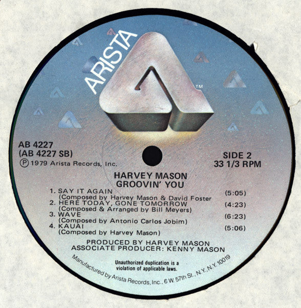 Harvey Mason : Groovin' You (LP, Album, Hub)