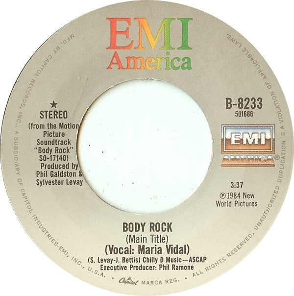 Maria Vidal / Ashford & Simpson : Body Rock / Do You Know Who I Am (7")