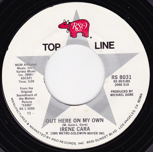 Irene Cara : Fame / Out Here On My Own (7", Mono, RE, PRC)