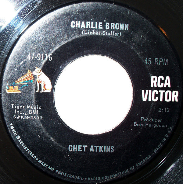 Chet Atkins : What'd I Say / Charlie Brown (7")