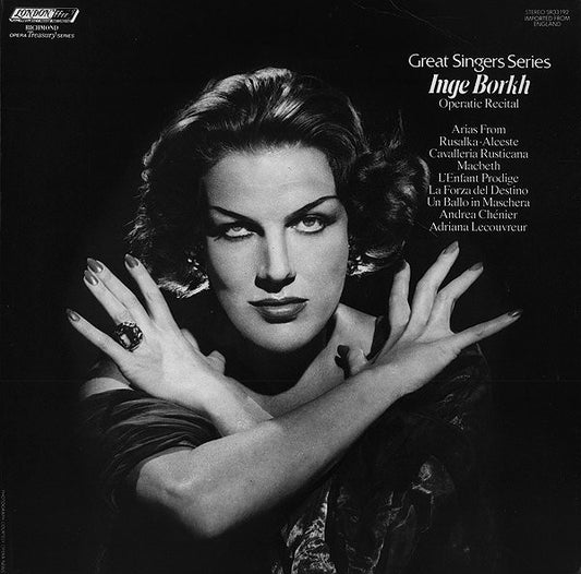 Inge Borkh : Great Singer Series: Operatic Recital (LP, Album)