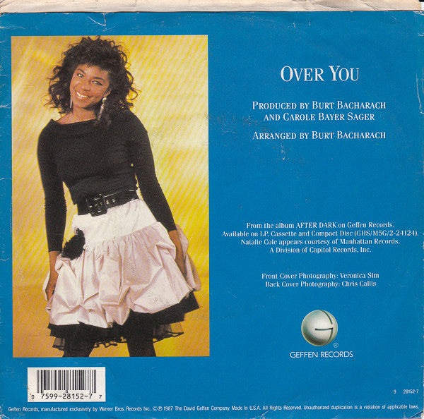 Ray Parker Jr. with Natalie Cole : Over You (7", Single)