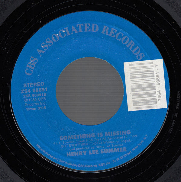 Henry Lee Summer : Hey Baby (7", Styrene)