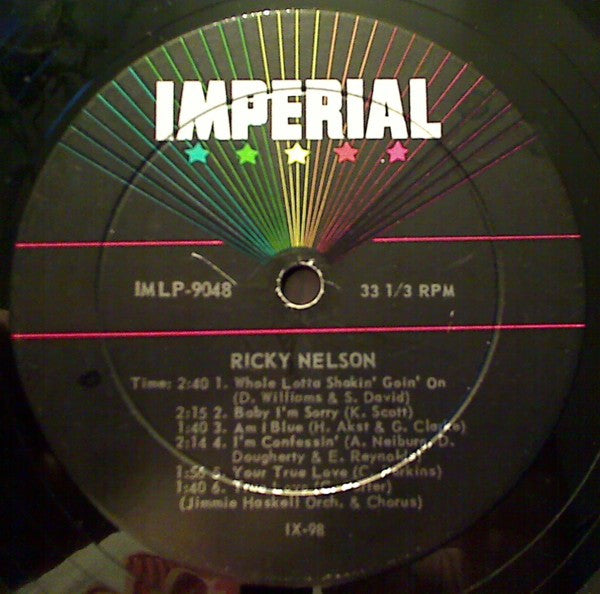 Ricky Nelson (2) : Ricky (LP, Album, Ind)