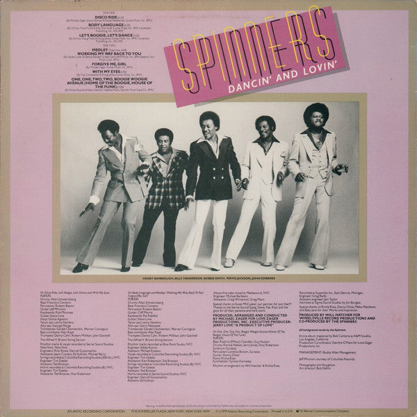 Spinners : Dancin' And Lovin' (LP, Album, SP )