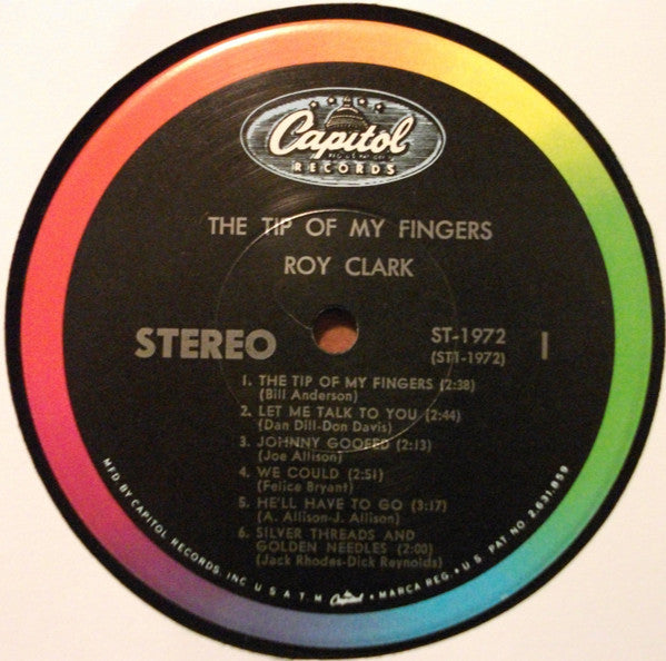 Roy Clark : The Tip Of My Fingers (LP, Album)
