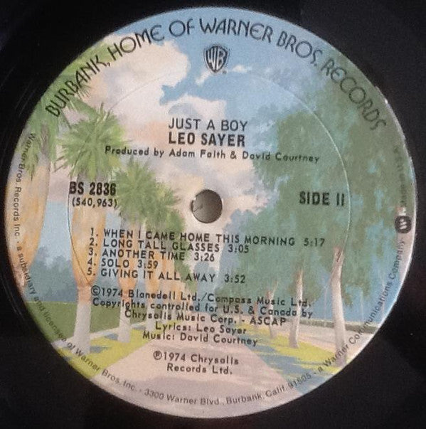 Leo Sayer : Just A Boy (LP, Album, RE)