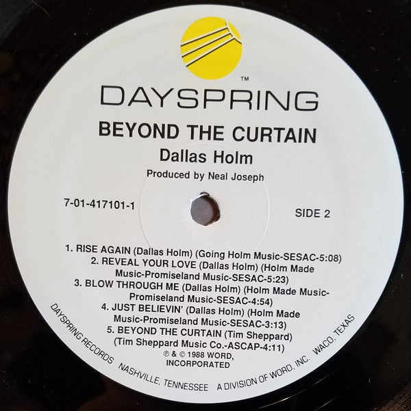 Dallas Holm : Beyond The Curtain (LP, Album)