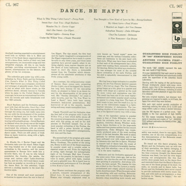 Various : Dance, Be Happy! (LP, Comp, Mono)