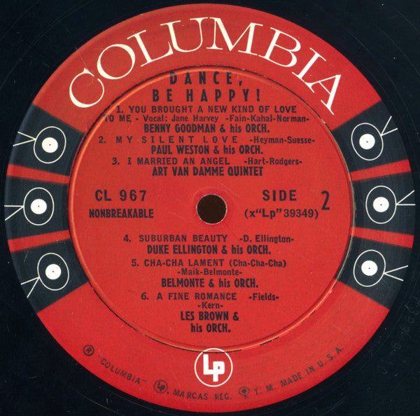 Various : Dance, Be Happy! (LP, Comp, Mono)