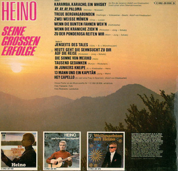 Heino : Seine Grossen Erfolge (LP, Comp)